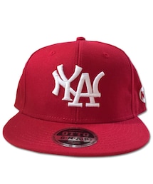 STORES.jp | NY.LAスナップバックキャップN.Y.ATTITUDE MLBサンプリングキャップRED赤 90sHIPHOP/スケートボード(キャップ)