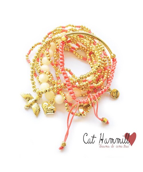Cat Hammill（キャットハミル）の「CAT HAMMILL キャットハミル ブレスレット 10本 セット W71 ストロベリー