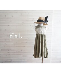 no brand | ＊ラスト１＊最新作＊PLASTIC CANDY　レースマキシワンピース　カーキ《90》(ワンピース)