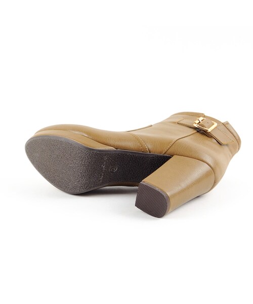 ORiental TRaffic（オリエンタルトラフィック）の「ベルトショートブーツ（シューズ・レディース・ベージュ/ブラック/ブラウン・S/M/L/LL）」の5枚目の写真