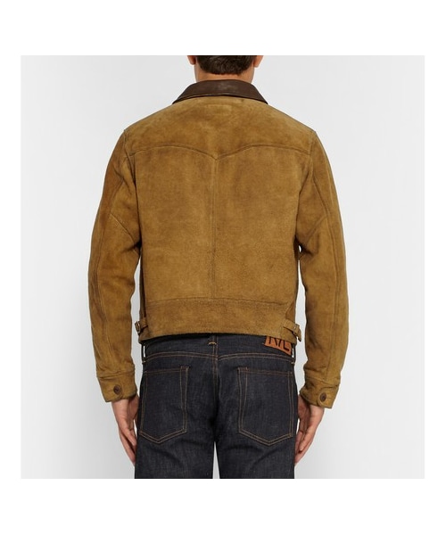 RRL SUEDE TRUCK JKT 2ndタイプ RRL SUEDE TRUCK JKT 2ndタイプ RRL Shearling Lined Suede Trucker