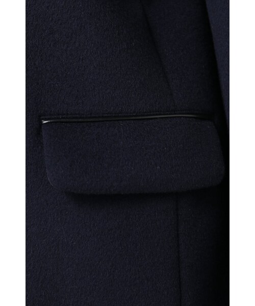 IENA（イエナ）の「《予約》二重織シャルム フード付きコクーンコート◆（ジャケット/アウター・レディース・ブラック/ホワイト/ネイビー・34/36/38/40）」の13枚目の写真