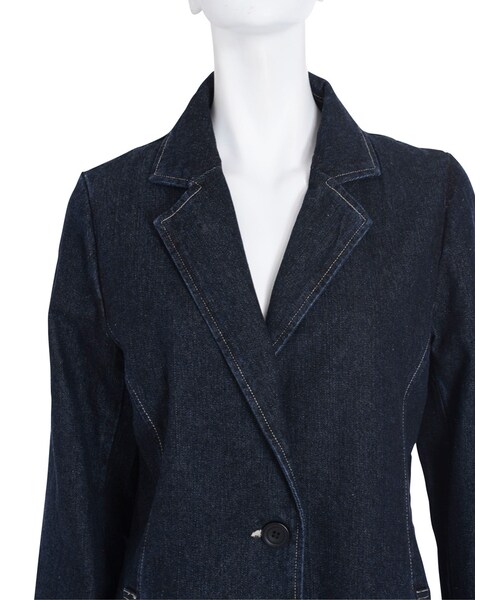 FLOVE（フローブ）の「デニムチェスターコート（ジャケット/アウター・レディース・インディゴ・F）」の8枚目の写真