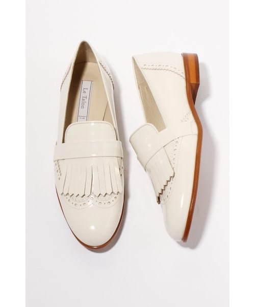 LE TALON（ルタロン）の「レザーキルトメダリオン（シューズ・レディース・ブラック/ホワイト/ネイビー・35/35.5/36/36.5/37/37.5/38）」の2枚目の写真