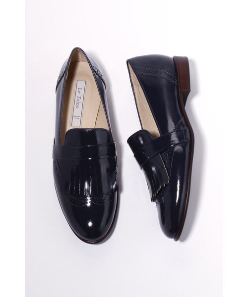 LE TALON（ルタロン）の「レザーキルトメダリオン（シューズ・レディース・ブラック/ホワイト/ネイビー・35/35.5/36/36.5/37/37.5/38）」の3枚目の写真
