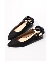 LE TALON | 2CMポインテッドリボンバックベルト(シューズ)