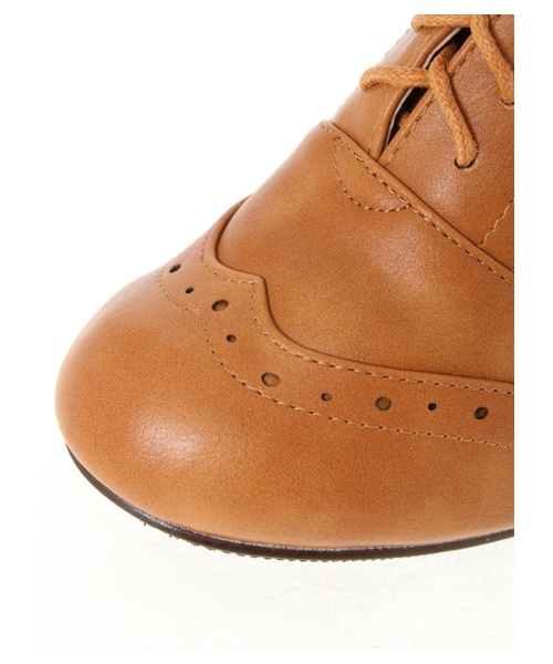 earth music&ecology（アースミュージックアンドエコロジー）の「レースアップブーティー（シューズ・ダークブラウン/キャメル・22.5cm/23cm/23.5cm/24cm/24.5cm）」の7枚目の写真