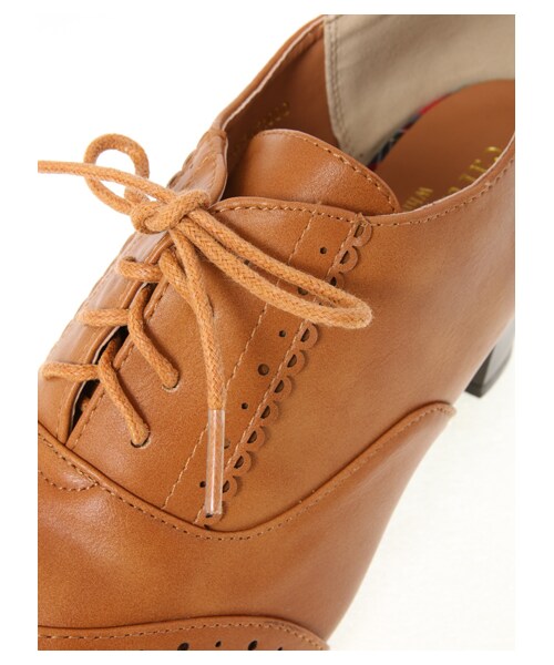 earth music&ecology（アースミュージックアンドエコロジー）の「レースアップブーティー（シューズ・ダークブラウン/キャメル・22.5cm/23cm/23.5cm/24cm/24.5cm）」の6枚目の写真