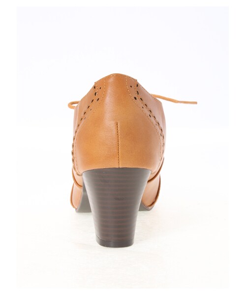 earth music&ecology（アースミュージックアンドエコロジー）の「レースアップブーティー（シューズ・ダークブラウン/キャメル・22.5cm/23cm/23.5cm/24cm/24.5cm）」の5枚目の写真