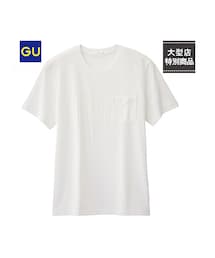 GU | （GU）プリントポケ付きＴ（半袖）(トップス)