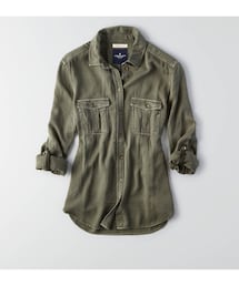 American Eagle | AEOミリタリーシャツ(シャツ/ブラウス)