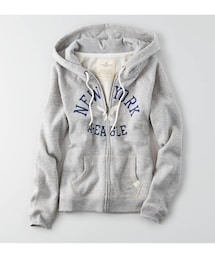 American Eagle | AEO NYCグラフィックジップフーディー(パーカー)
