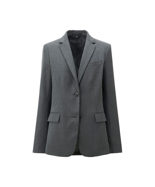 UNIQLO（ユニクロ）の「ストレッチジャケット（その他アウター・レディース・BLACK 09/GRAY 05・XL/M/L/S）」の2枚目の写真