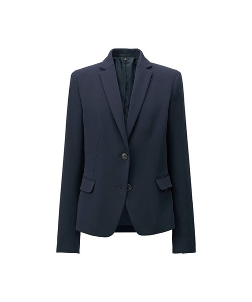 UNIQLO（ユニクロ）の「ブレザー（その他アウター・レディース・BLACK 09/NAVY 69・XL/L/S/M）」の2枚目の写真