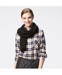 UNIQLO | WOMEN フランネルチェックシャツ（長袖）01(シャツ/ブラウス)
