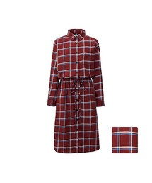 UNIQLO | WOMEN フランネルロングシャツ（長袖）B(シャツ/ブラウス)