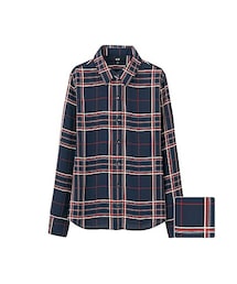 UNIQLO | WOMEN エアリープリントブラウス（長袖）A(シャツ/ブラウス)