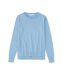 UNIQLO | WOMEN コットンカシミヤクルーネックセーター(長袖)(ニット/セーター)