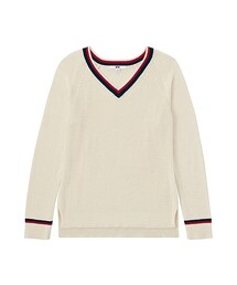 UNIQLO | WOMEN コットンカシミヤクリケットセーター（長袖）(ニット/セーター)