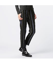 UNIQLO | WOMEN アンクルパンツ（ワイドストライプ）(その他パンツ)