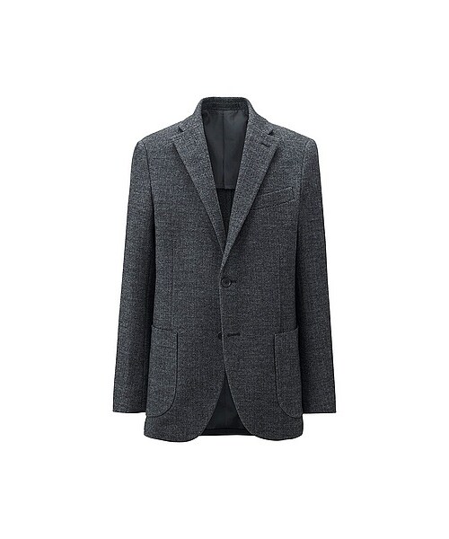 UNIQLO(ユニクロ)の「MEN ウールブレンドコンフォートジャケット08(その他アウター・メンズ・DARK GRAY・S/XL/M/L)」の1枚目の写真