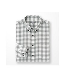 UNIQLO | MEN フランネルチェックシャツ（ボタンダウンカラー・長袖）B(シャツ/ブラウス)