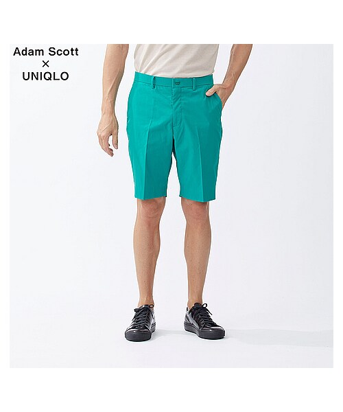 UNIQLO（ユニクロ）の「MEN ドライストレッチアクティブショーツ（その他パンツ・メンズ・BLUE/GREEN・L/M/XL/S）」の2枚目の写真