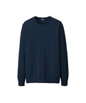 ユニクロ | MEN コットンカシミヤクルーネックセーター（長袖）(針織衫)