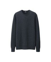 UNIQLO | MEN コットンカシミヤクルーネックセーター（長袖）(ニット/セーター)