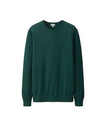 UNIQLO | MEN コットンカシミヤクルーネックセーター（長袖）(ニット/セーター)