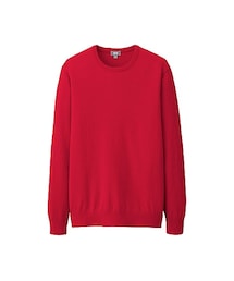 UNIQLO | MEN コットンカシミヤクルーネックセーター（長袖）(ニット/セーター)