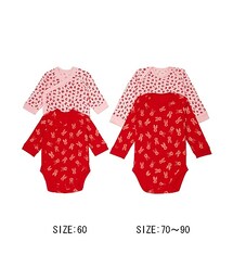 UNIQLO | BABY ディズニープロジェクトクルーネックボディ（長袖・2枚組）C16(その他ベビー用品)