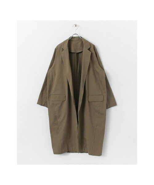 KBF（ケイビーエフ）の「KBF+ ビックコート（ジャケット/アウター・レディース・BROWN/KHAKI/NAVY・one）」の2枚目の写真