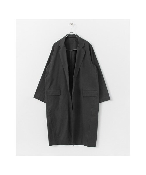 KBF（ケイビーエフ）の「KBF+ ビックコート（ジャケット/アウター・レディース・BROWN/KHAKI/NAVY・one）」の3枚目の写真