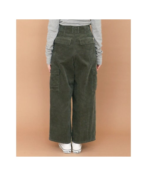KBF（ケイビーエフ）の「コーデュロイWIDEカーゴパンツ（パンツ・レディース・KHAKI/BEIGE/NAVY・36/38）」の13枚目の写真
