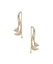 TOPSHOP | Small leaf earrings(イヤリング)