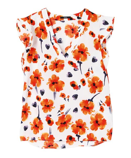 EMODA（エモダ）の「through choose トップ（トップス・レディース・ホワイト/ブラック/ベージュ/ライトミックス・S/M）」の4枚目の写真