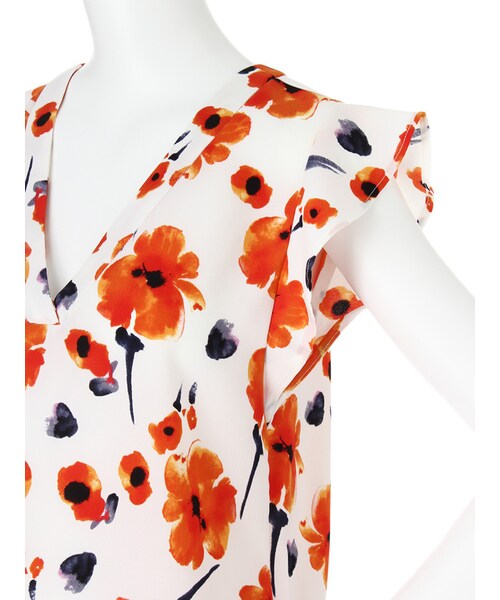 EMODA（エモダ）の「through choose トップ（トップス・レディース・ホワイト/ブラック/ベージュ/ライトミックス・S/M）」の9枚目の写真