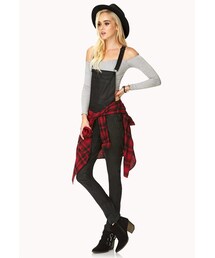 FOREVER 21 | FOREVER 21 Forever Cool Coated Denim Overalls(その他パンツ)