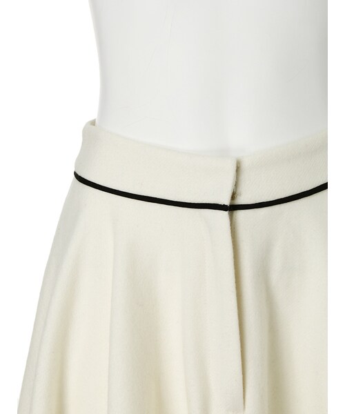merry jenny（メリージェニー）の「配色パイピングサーキュラースカート（スカート・レディース・ホワイト/ブラック/ピンク・S/M）」の8枚目の写真