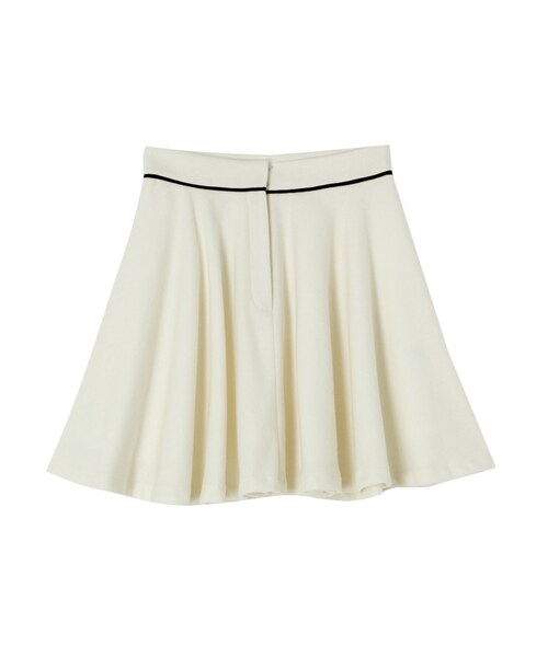 merry jenny（メリージェニー）の「配色パイピングサーキュラースカート（スカート・レディース・ホワイト/ブラック/ピンク・S/M）」の12枚目の写真