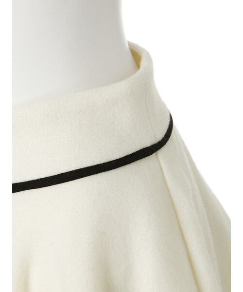 merry jenny（メリージェニー）の「配色パイピングサーキュラースカート（スカート・レディース・ホワイト/ブラック/ピンク・S/M）」の9枚目の写真