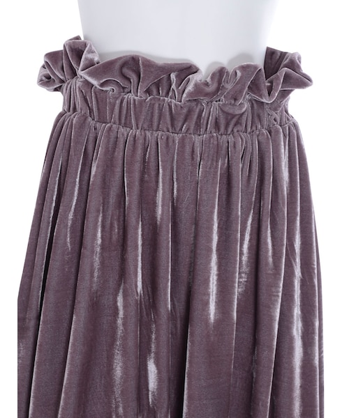 merry jenny（メリージェニー）の「くるくるベロアミモレスカート（スカート・レディース・ブラック/ベージュ・F）」の8枚目の写真