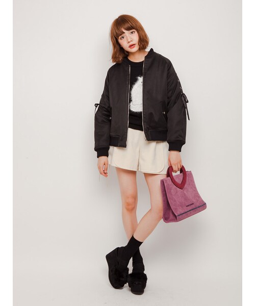 merry jenny（メリージェニー）の「DokiDokiBAG（バッグ・レディース・ワイン/ネイビー/パープル・F）」の6枚目の写真