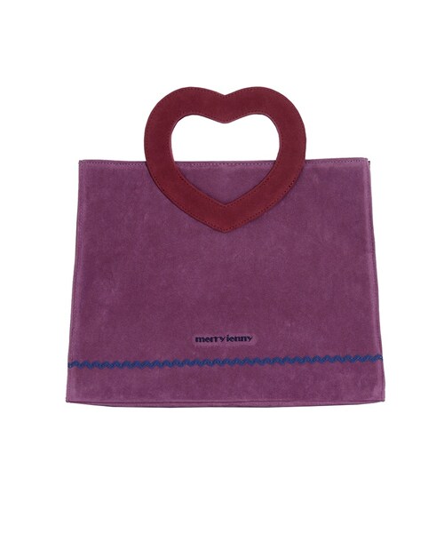 merry jenny（メリージェニー）の「DokiDokiBAG（バッグ・レディース・ワイン/ネイビー/パープル・F）」の2枚目の写真