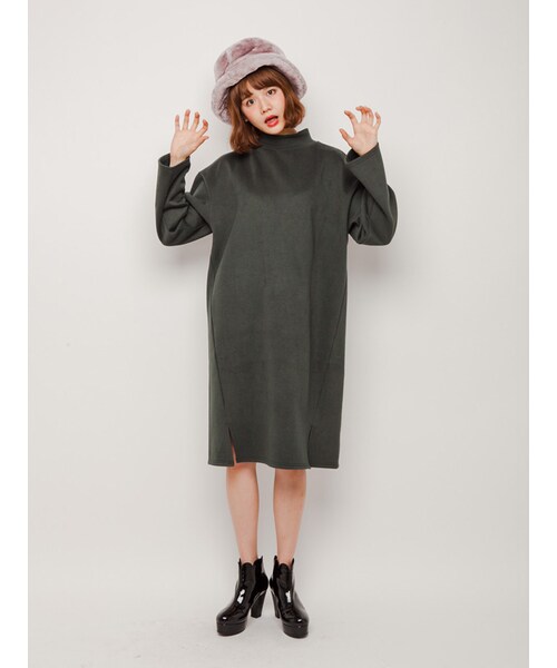 merry jenny(メリージェニー)の「Fur HAT(帽子・レディース・ブラック/ラベンダー・F)」の4枚目の写真