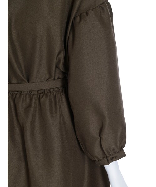 merry jenny（メリージェニー）の「配色ジョーゼットシャツワンピース（ワンピース/ドレス・レディース・ブラック/ピンク/オリーブ・F）」の8枚目の写真