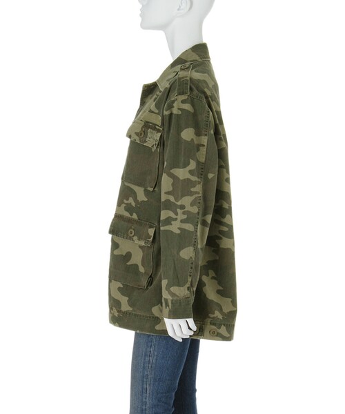 Ungrid(アングリッド)の「クラッシュミリタリージャケット(ジャケット/アウター・レディース・ミックス・F)」の3枚目の写真