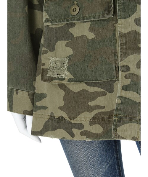 Ungrid(アングリッド)の「クラッシュミリタリージャケット(ジャケット/アウター・レディース・ミックス・F)」の8枚目の写真