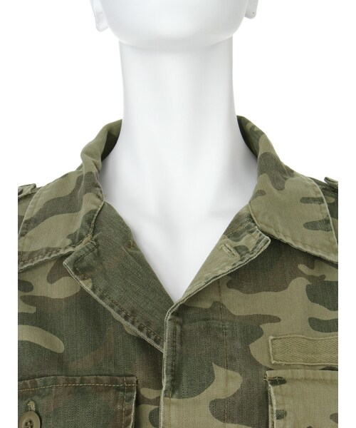 Ungrid(アングリッド)の「クラッシュミリタリージャケット(ジャケット/アウター・レディース・ミックス・F)」の5枚目の写真